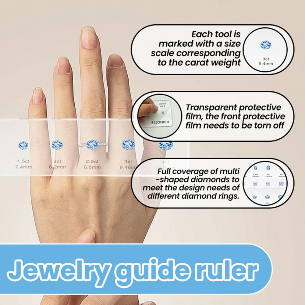 Ruler Set Transparent - Trwała linijka Przezroczysty akrylowy zestaw linijek