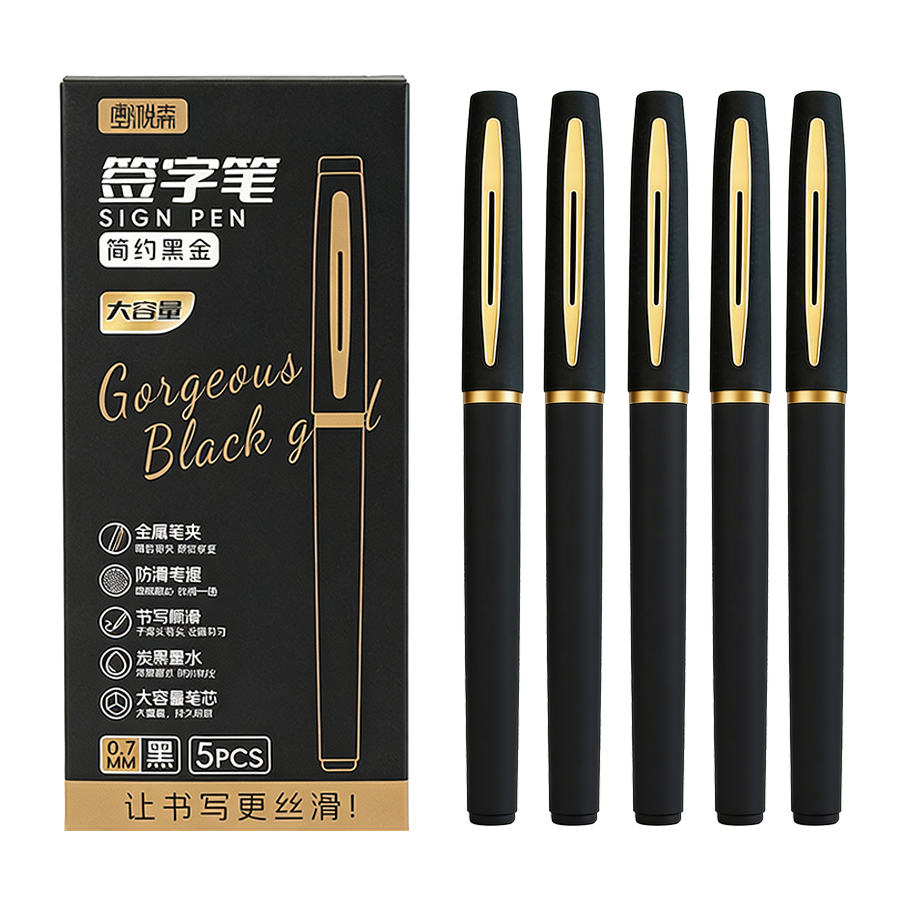 Stationery Supply Business - 5 sztuk/opakowanie Długopis żelowy o dużej