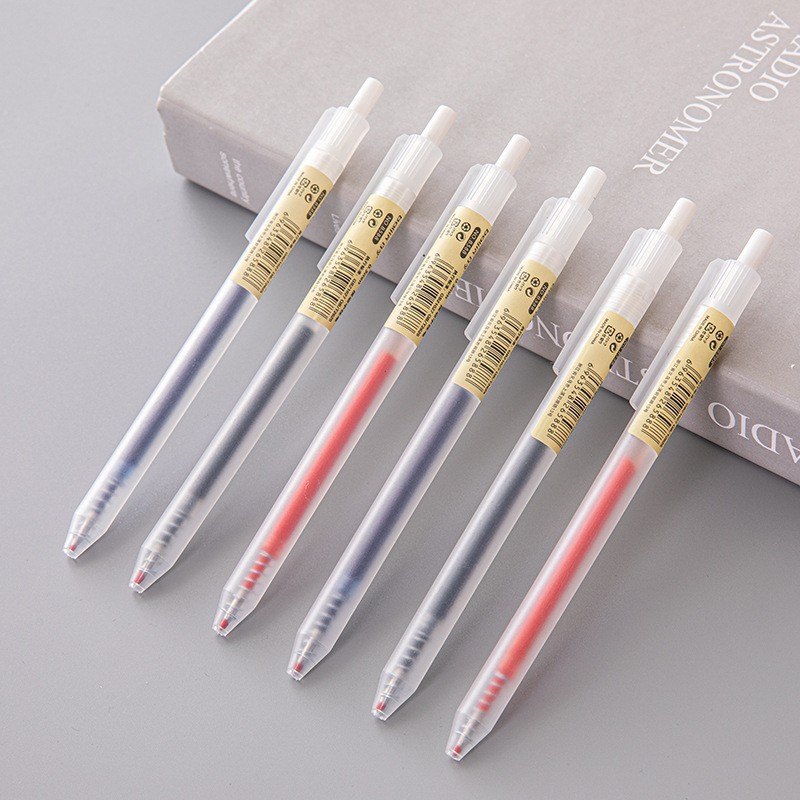 Stationery Supply Business - 6/10 sztuk 0.5mm chowany zestaw długopisów