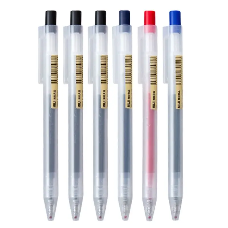 Muji Stationery Gel Pen - 1/3 sztuk/zestaw Kawaii MUJIs długopis żelowy