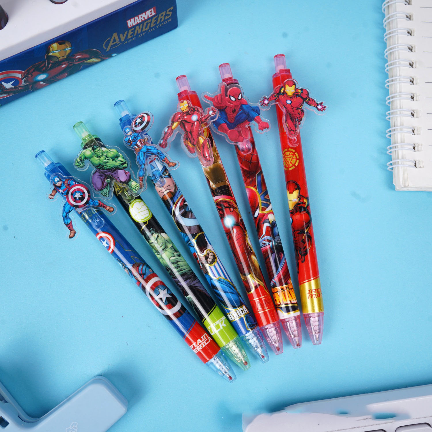 Stationery Supplier - 12/48 szt. Długopisy żelowe Marvel, szybkoschnące,