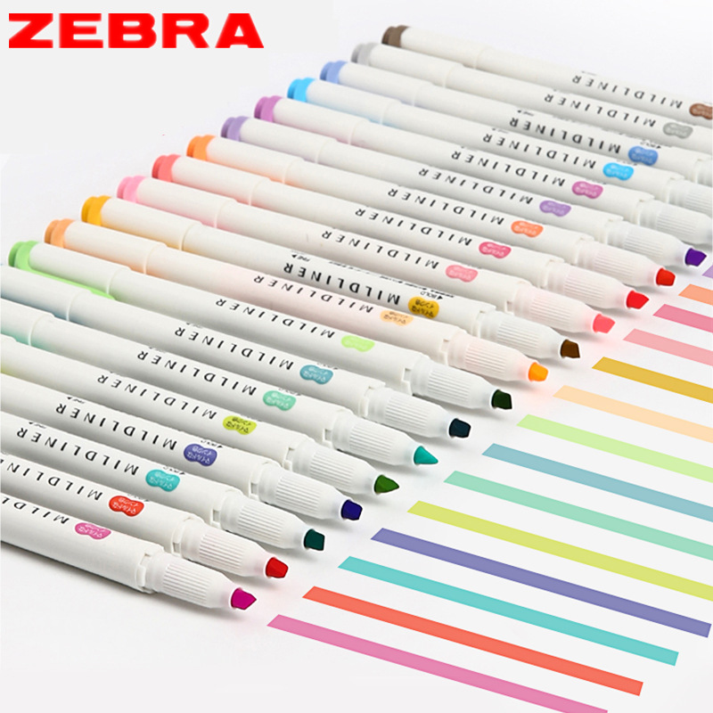 Zebra Pen Mildliner - Zestaw zakreślaczy Mildliner do pisania odręcznego