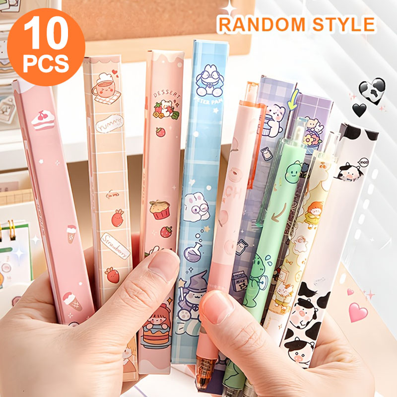 Stationery Supply Business - 10 pojedynczych długopisów żelowych w blind