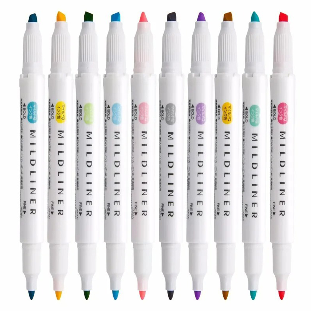 35 kolorów ZEBRA Mildliner Hig – Zebra Pen Mildliner recenzja i cena