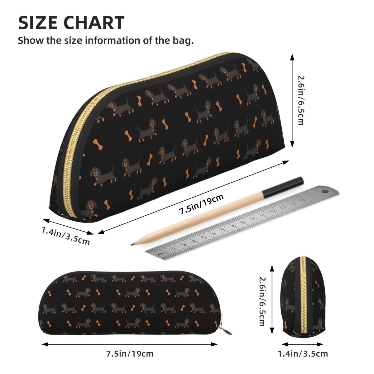 Piórnik na ołówki z jamnikiem  – Tan Stationery & Office Supply recenzja i cena
