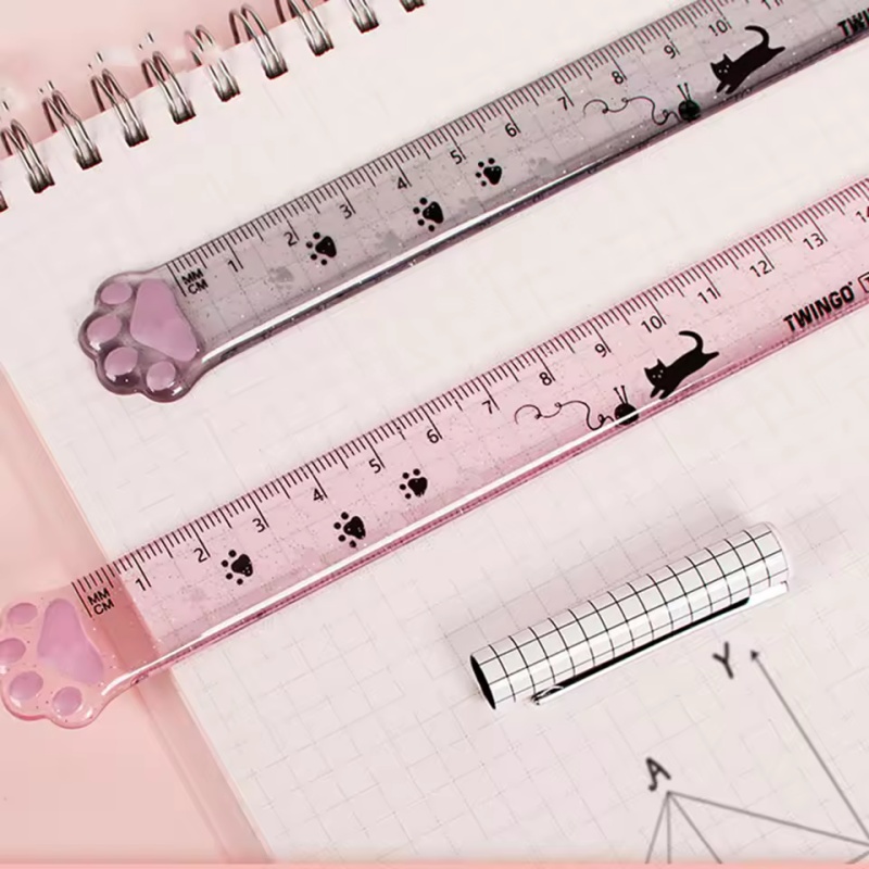Linijka z motywem kociej łapki – Ruler Set Transparent recenzja i cena
