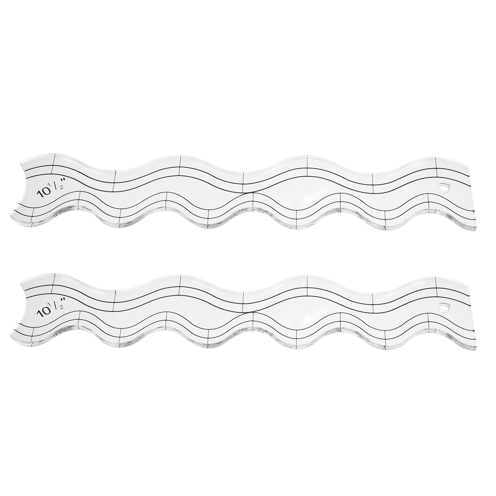 2-częściowy zestaw linijek do  – Ruler Set Transparent recenzja i cena