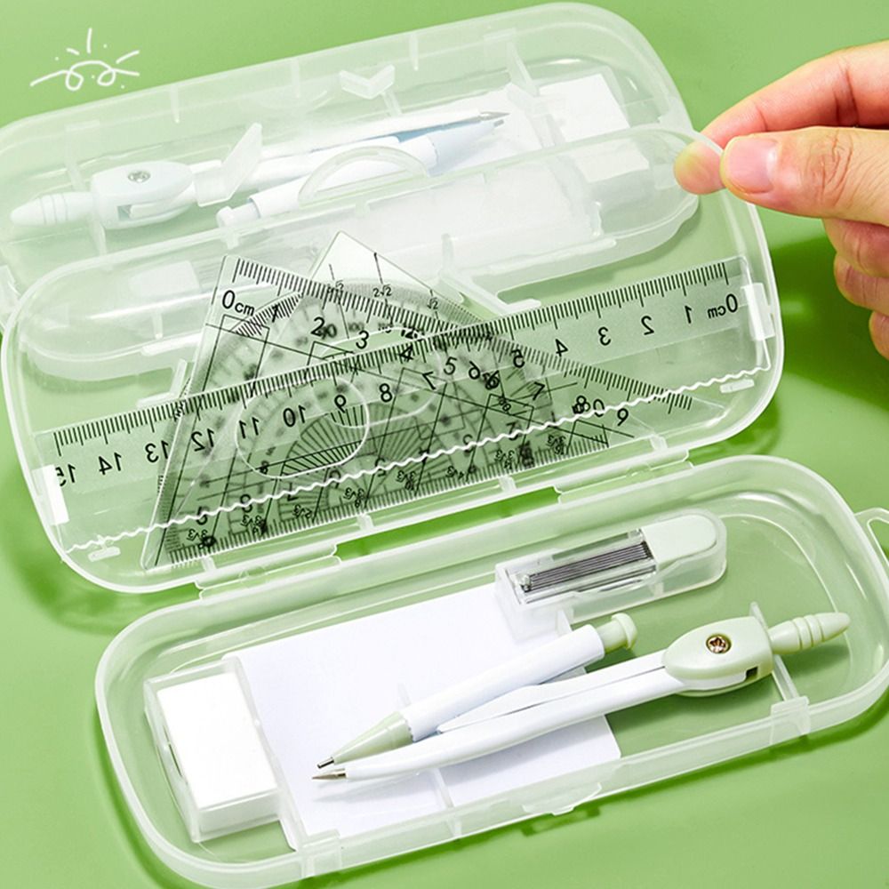 8-częściowy zestaw: plastikowa – Ruler Set Transparent recenzja i cena