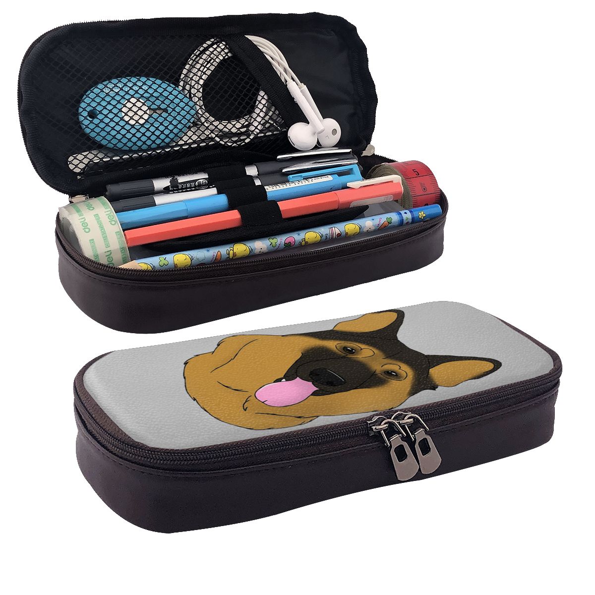 Piórnik ze skóry w kolorze cza – Tan Stationery & Office Supply recenzja i cena