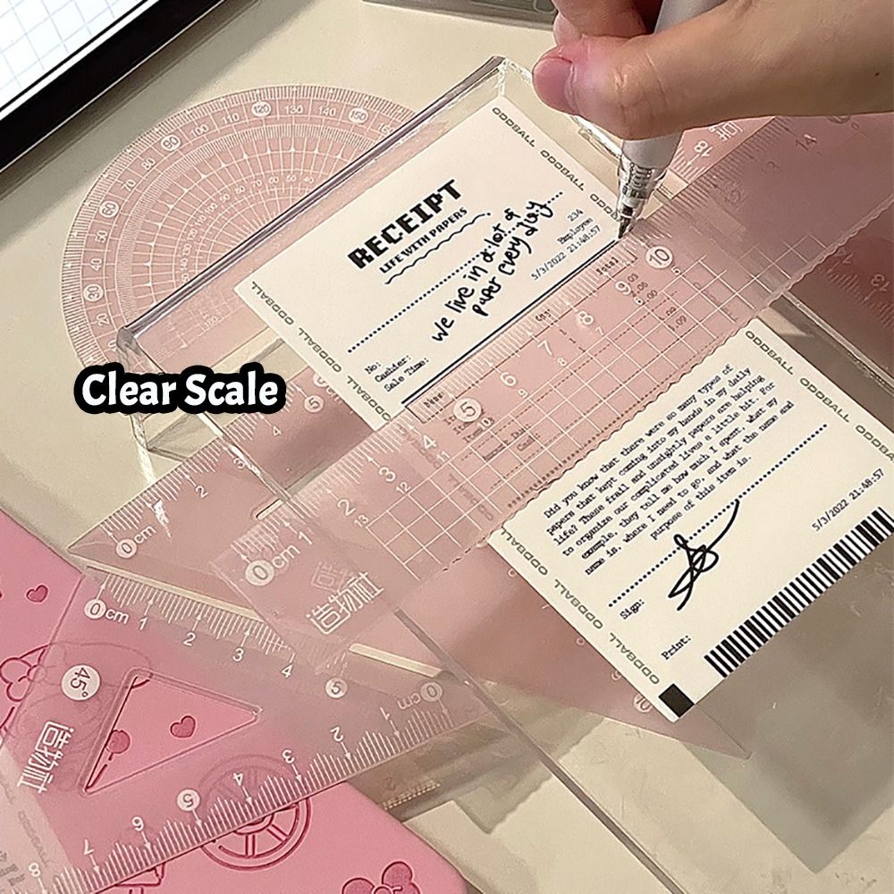 4 sztuk/zestaw wielofunkcyjny  – Ruler Set Transparent recenzja i cena